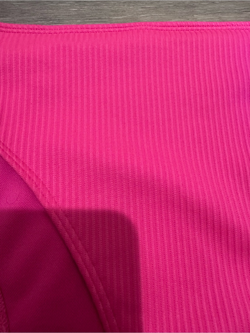 Hollister Hot Pink Ribbed High-Cut Bikini Bottom - Picture 6 of 6